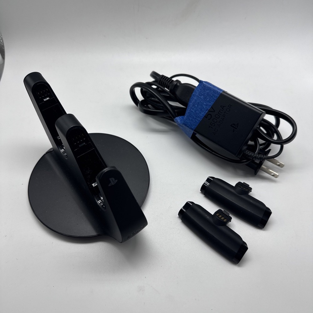 Sony PlayStation 3 DualShock 3 CECH-ZDC1U Charging Station w/ 2 Clips OEM PS3